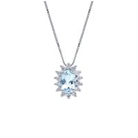 Collana Babila Milano Donna Colore in Oro bianco Acquamarina 0.39 Ct 199259 BABILA - 199259 BABILA